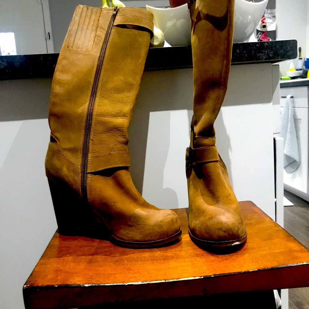 Havana Latte Jeffery Campbell mid calf height